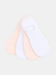 Bawełniane stopki 4 pack - biały. Białe skarpety damskie Sinsay, bez wzorów, z bawełny. Za 9.99 zł.