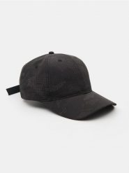 Czapka z odblaskowym nadrukiem - czarny. Czarne czapki i kapelusze męskie Sinsay, bez wzorów. Za 25.99 zł.