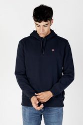 Bluza turystyczna męska Napapijri. Niebieskie bluzy męskie Napapijri, m, bez wzorów, z bawełny, bez kaptura. Za 299.05 zł.