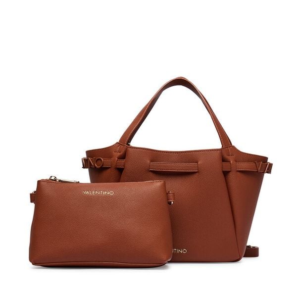 Torebka Valentino. Brązowe torebki do ręki damskie Valentino, bez wzorów, klasyczne, bez dodatków. Za 416.99 zł.