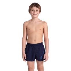 Szorty chłopięce spodenki kąpielowe na basen plażę Arena Beach Short. Niebieskie kąpielówki dla chłopców Arena, bez wzorów, z materiału, klasyczne. Za 81.98 zł.