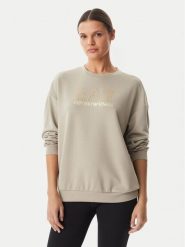 EA7 Emporio Armani Bluza 7W001488 AF24375 U6225 Beżowy Regular Fit. Brązowe bluzy damskie EA7 Emporio Armani, l, bez wzorów, z syntetyku, bez kaptura. Za 570.99 zł.