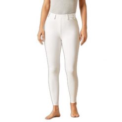 Damskie legginsy jeździeckie z pełną przyczepnością Ariat Tri Factor. Białe legginsy damskie Ariat, xs, bez wzorów, z dzianiny, do jazdy konnej. Za 517.50 zł.