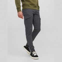 Spodnie Jack & Jones Paul Flake Cargo asfaltowe. Spodnie sportowe męskie Jack&Jones, bez wzorów. Za 278.76 zł.