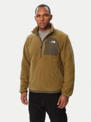 The North Face Polar Yumiori Off-Peak NF0A8FKP Khaki Regular Fit. Brązowe bluzy męskie The North Face, l, bez wzorów, z polaru, bez kaptura. Za 549.99 zł.