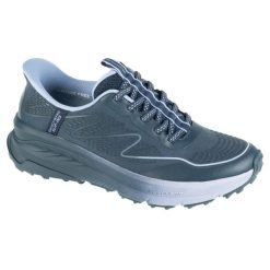 Buty sportowe Sneakersy damskie, Slip-Ins: Switch Back - Mist. Niebieskie obuwie sportowe damskie Skechers, bez wzorów, trekkingowe, Skechers Sport. Za 399.99 zł.
