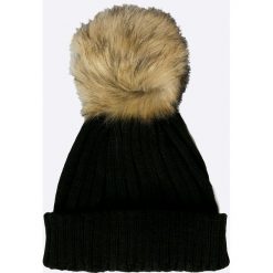 Tally Weijl - Czapka. Czarne czapki i kapelusze damskie TALLY WEIJL, z dzianiny. Za 39.90 zł.
