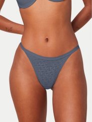 Triumph Stringi Signature Sheer 10216494 Niebieski. Niebieskie stringi damskie Triumph, bez wzorów, z syntetyku. Za 69.99 zł.