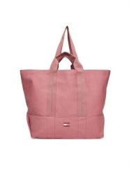 Tommy Jeans Torebka Tjw Tote Edition Canvas AW0AW17542 Różowy. Czerwone torebki do ręki damskie Tommy Jeans, bez wzorów, z jeansu, bez dodatków. Za 319.99 zł.