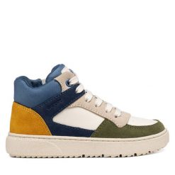 Sneakersy Geox. Trampki i tenisówki chłopięce Geox, bez wzorów, bez zapięcia. Za 299.99 zł.