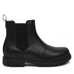 Sztyblety Guess. Czarne botki męskie Guess, z aplikacjami, bez zapięcia. Za 379.99 zł.