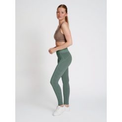 Damskie legginsy mid-rise Hummel TE Christel. Szare legginsy damskie Hummel, bez wzorów, na fitness i siłownię. Za 147.00 zł.