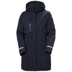 Damska ocieplana kurtka wodoodporna Helly Hansen Adore. Niebieskie kurtki sportowe damskie Helly Hansen, bez wzorów, bez kaptura. W wyprzedaży za 797.00 zł.