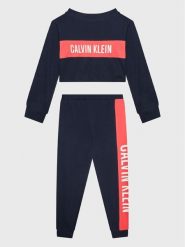 Calvin Klein Underwear Piżama G80G800584 Granatowy Regular Fit. Niebieskie bielizna dla dziewczynek Calvin Klein Underwear, bez wzorów, z bawełny. Za 199.99 zł.