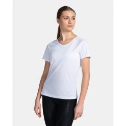 Damska koszulka biegowa Kilpi DIMA-W. Białe t-shirty damskie Kilpi, s, bez wzorów, z materiału, bez kołnierzyka. Za 81.23 zł.