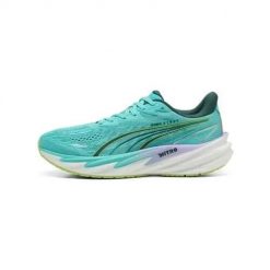 Buty do biegania damskie Puma Velocity Nitro 5 Hyrox. Niebieskie obuwie sportowe damskie Puma, bez wzorów, z materiału, do biegania. Za 598.00 zł.