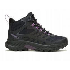 Buty trekkingowe damskie MERRELL SPEED STRIKE 2 MID wysokie wodoodporne. Czarne trekkingi damskie Merrell. Za 279.99 zł.