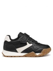 Geox Sneakersy J Rann-E J56NEC 054FU C9B1M M Czarny. Czarne buty sportowe chłopięce Geox, bez wzorów, ze skóry, bez zapięcia. Za 139.99 zł.