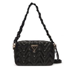 Torebka Guess. Czarne torebki do ręki damskie Guess, z aplikacjami, klasyczne, bez dodatków. Za 269.99 zł.