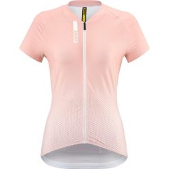 Damski jersey Mavic Aksium. Czerwone koszulki sportowe damskie MAVIC, bez wzorów, z jersey, bez kołnierzyka, bez ramiączek, rowerowe. Za 426.50 zł.