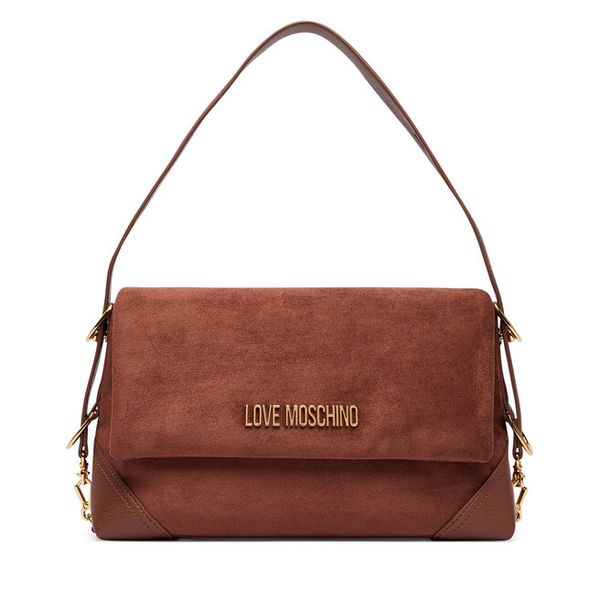 Torebka LOVE MOSCHINO. Brązowe torebki do ręki damskie Love Moschino, bez wzorów, klasyczne, bez dodatków. Za 675.99 zł.