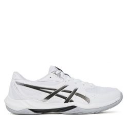 Buty halowe Asics. Białe buty sportowe męskie Asics, bez zapięcia. Za 339.99 zł.