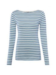 Marc O'Polo koszulka z długim rękawem Kobiety Bawełna niebieski, XXL. Niebieskie t-shirty damskie Marc O'Polo, xxl, bez wzorów, z bawełny, eleganckie, bez kołnierzyka. Za 179.95 zł.