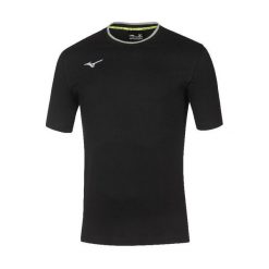 Koszulka Mizuno Team. Czarne koszulki sportowe męskie Mizuno, l, bez wzorów, z bawełny, bez kołnierzyka, bez ramiączek, na fitness i siłownię. Za 132.50 zł.