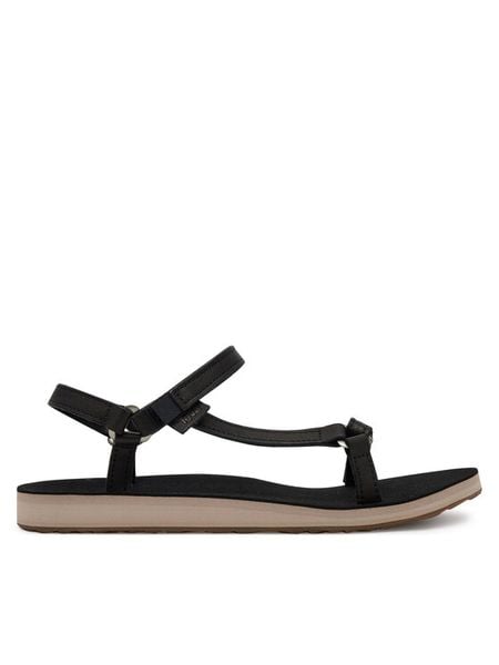 Teva Sandały Original Universal Slim 1151031 Czarny. Czarne sandały damskie Teva, bez wzorów, bez obcasa, na płaskiej podeszwie, bez zapięcia. Za 379.99 zł.