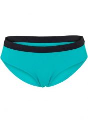 Figi bikini z poliamidu z recyklingu. Czarne bikini damskie bonprix, bez wzorów. Za 39.99 zł.
