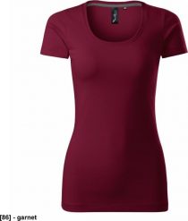 MALFINI Action 152 - ADLER - Koszulka damska, 180 g/m, 5% elastan, 95% bawełna, - garnet XL. T-shirty damskie Malfini, m, bez wzorów, z bawełny, bez kołnierzyka. Za 37.94 zł.