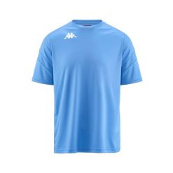 Jersey Kappa Dovo. Niebieskie koszulki sportowe męskie Kappa, na lato, xl, bez wzorów, z jersey, bez kołnierzyka, bez ramiączek, na fitness i siłownię. Za 157.00 zł.