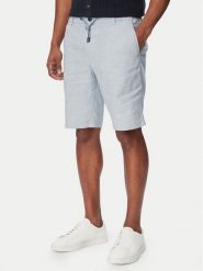 BOSS Szorty materiałowe 50559178 Niebieski Regular Fit. Niebieskie szorty męskie Boss, m, bez wzorów, ze lnu. Za 599.99 zł.