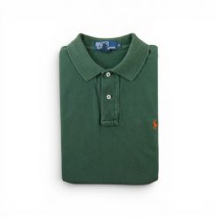 Second life - Koszulka Polo Ralph Lauren męska krótki rękaw zielona - Stan dobry. Zielone koszulki polo męskie Ralph Lauren, l, bez wzorów, casualowe, bez ramiączek. Za 106.46 zł.