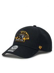 47 Brand Czapka z daszkiem NHL Boston Bruins H-MVP01WBV Czarny. Czarne rękawiczki damskie 47 Brand, bez wzorów, z materiału. Za 79.99 zł.
