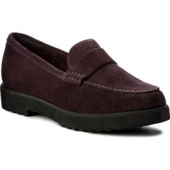 Półbuty CLARKS - Bellevue Hazen 261287984 Aubergine Suede. Półbuty damskie marki Clarks. W wyprzedaży za 239.00 zł.
