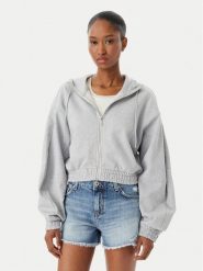 HUGO Bluza Dolpie 50563749 Szary Regular Fit. Szare bluzy damskie Hugo, xs, bez wzorów, z bawełny, bez kaptura. Za 549.99 zł.