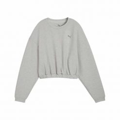 Bluza sportowa damska Puma CLOUDSPUN CREW 52746104. Szare bluzy damskie Puma, l, bez wzorów, z tkaniny, bez kaptura. Za 156.99 zł.