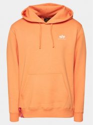 Alpha Industries Bluza Basic 196318 Pomarańczowy Regular Fit. Brązowe bluzy męskie Alpha Industries, m, bez wzorów, z bawełny, bez kaptura. Za 179.99 zł.
