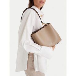 Torebka GINO ROSSI. Brązowe torebki do ręki damskie Gino Rossi, bez wzorów, klasyczne, bez dodatków. Za 279.99 zł.