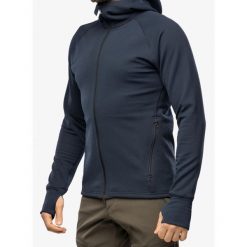 Bluza polarowa męska Houdini Mono Air Houdi. Niebieskie bluzy męskie Houdini, l, bez wzorów, z polaru, bez kaptura, trekkingowe. Za 660.99 zł.