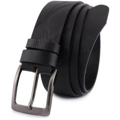 Pasek skórzany BELTIMORE r.90-105 cm E36 czarny. Czarne paski damskie bez wzorów. Za 65.99 zł.