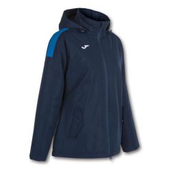 Kurtka sportowa damska Joma Trivor wiatrówka. Niebieskie kurtki damskie Joma, s, bez wzorów, z polaru, bez kaptura. Za 416.50 zł.