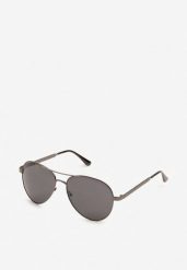 Czarne Okulary Przeciwsłoneczne z Filtrem UV w Stylu Pilotek Idanielle. Czarne okulary przeciwsłoneczne męskie Born2be. Za 19.99 zł.