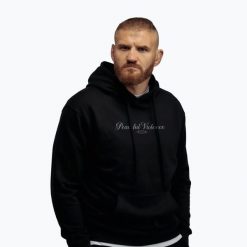 Bluza męska MANTO Peaceful Violence Hoody. Czarne bluzy męskie Manto, m, bez wzorów, z bawełny, bez kaptura. Za 269.99 zł.