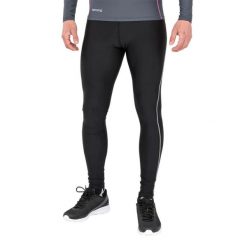 Męskie Spodnie Bodyfit Base Layer. Czarne legginsy sportowe męskie SPIRO, m, bez wzorów, trekkingowe. Za 93.99 zł.