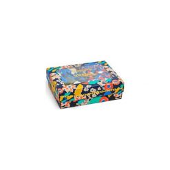 Zestaw bielizna męska Happy Socks x Wiz Khalifa - Boxer (XWIZ80-6000). Szara bokserki męskie Happy Socks, w kolorowe wzory, z bawełny. Za 199.90 zł.