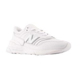 Skórzane Buty Sportowe Unisex Dla Dorosłych 997. Białe obuwie sportowe damskie New Balance, bez wzorów, z gumy, trekkingowe. Za 755.99 zł.