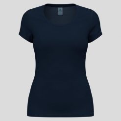 Koszulka z krótkim rękawem damska ODLO Active F-Dryight Eco. Niebieskie koszulki sportowe damskie Odlo, s, bez wzorów, bez kołnierzyka. Za 159.00 zł.