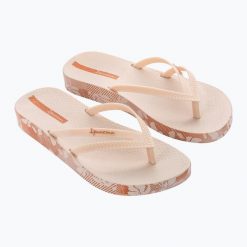 Japonki damskie Ipanema Bossa Soft V. Brązowe klapki damskie Ipanema, bez wzorów, bez obcasa. Za 79.99 zł.